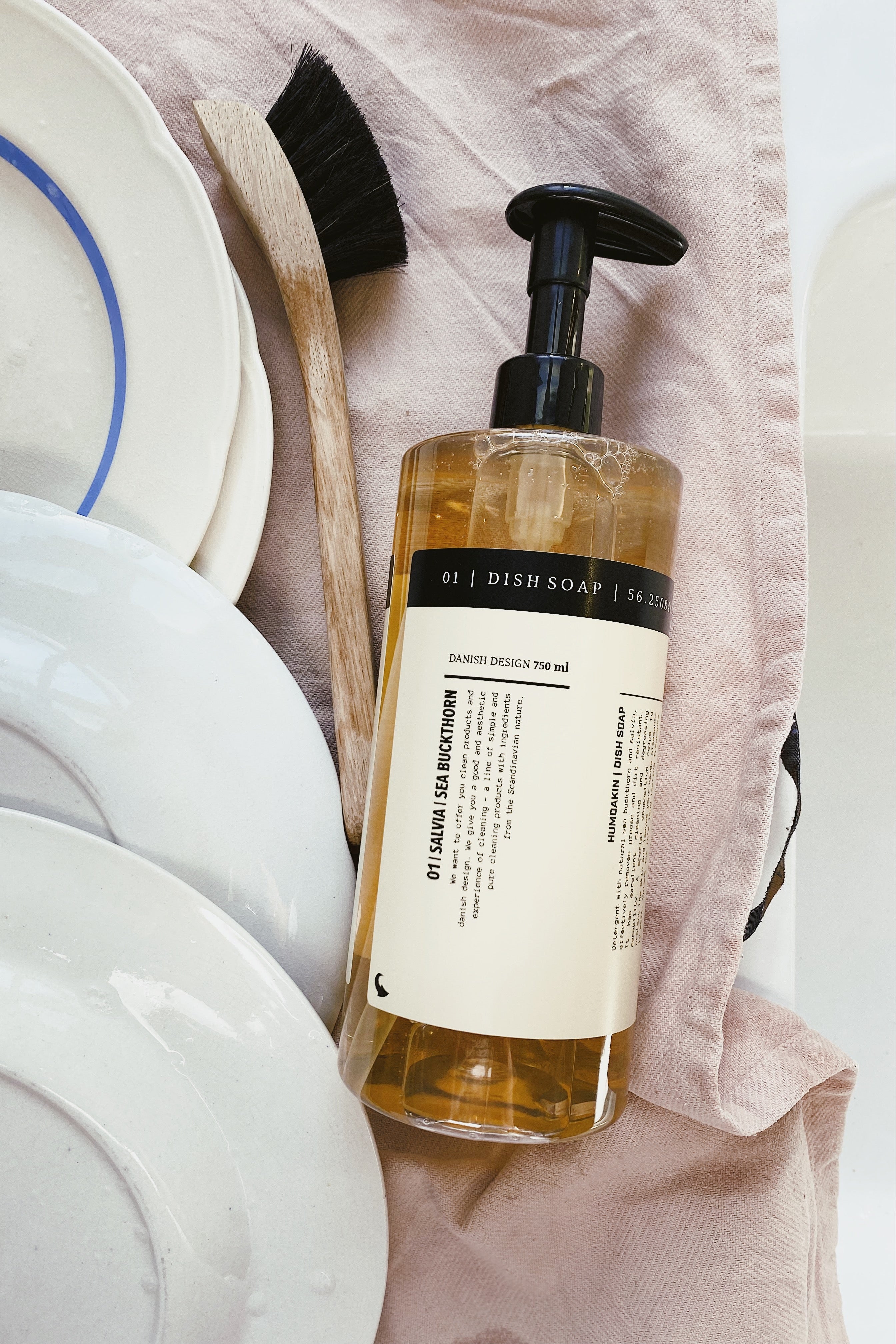 02 Opvaskemiddel calendula & sage - 750 ml.
